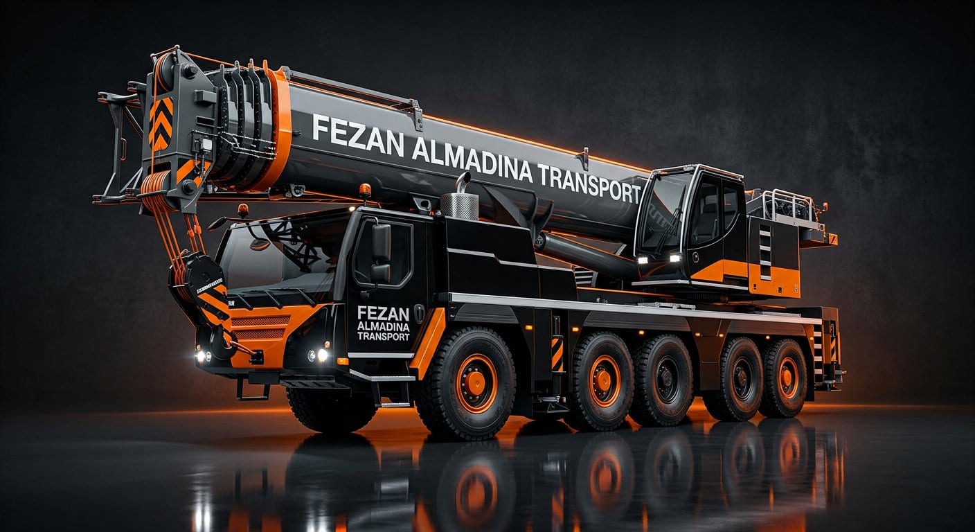 SANY mobile truck crane in the Fezan Almadina fleet