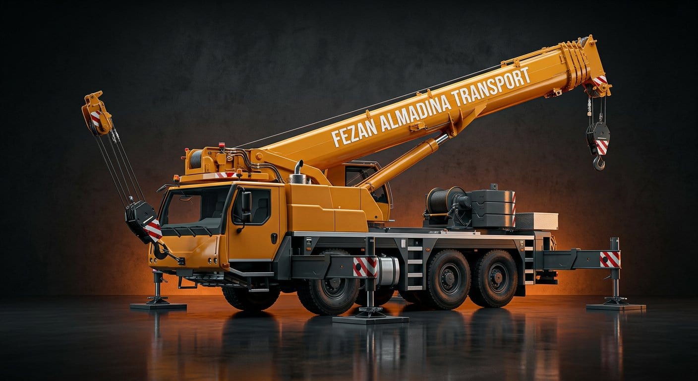 XCMG mobile truck crane in the Fezan Almadina fleet