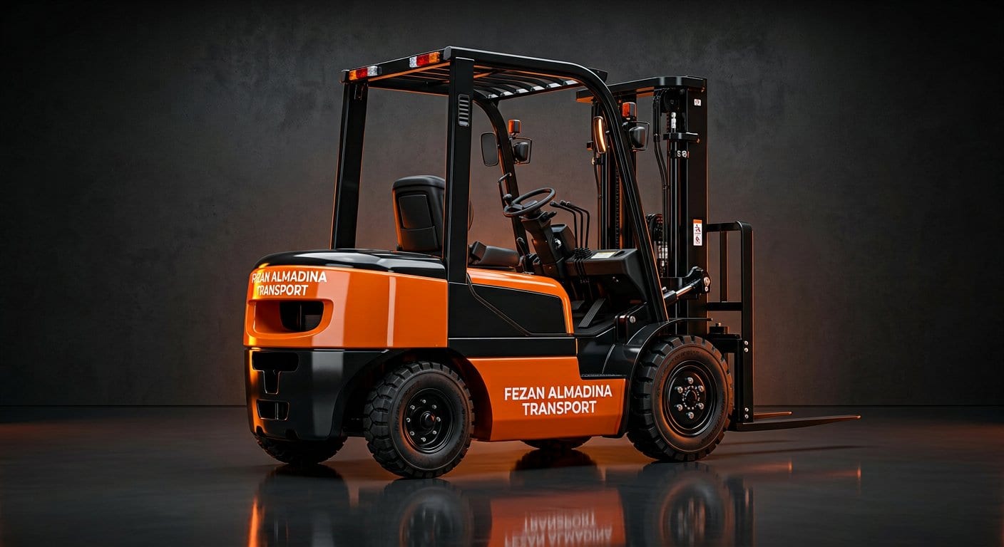 Heavy-duty diesel forklift in the Fezan Almadina fleet